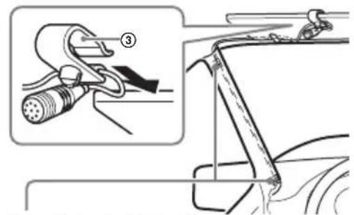 SONY XAVAX1005DB - Installazione del microfono - 1