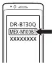 SONY MEXM100BT - Pairing and connecting with a BLUETOOTH device - 2