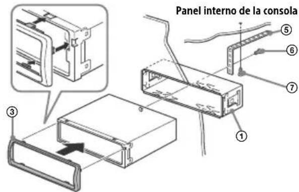 SONY MEXM100BT - Montaje de launidad en el tablero o la abertura del bote - 2