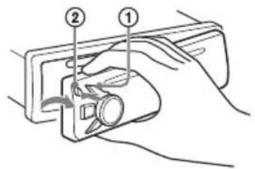 SONY MEXM100BT - Detaching the Front Panel - 1
