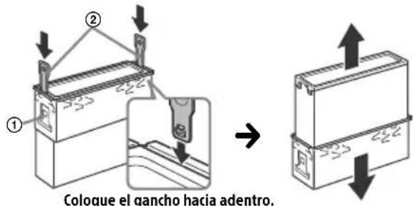 SONY MEXM100BT - Quitar el marco de proteccion y el soporte - 2