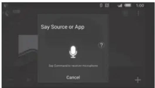 SONY MEXM100BT - To activate voice recognition - 1