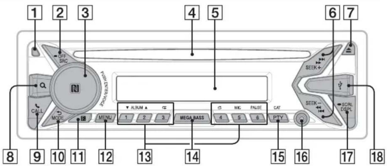 SONY MEXM100BT - Appareil principal - 1