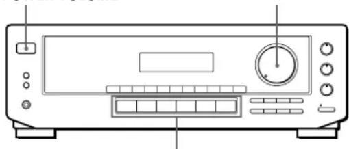 SONY STRDE305 - Selecting a Component - 1