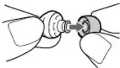 SONY DRBT10CX - How to install the earbuds correctly - 1
