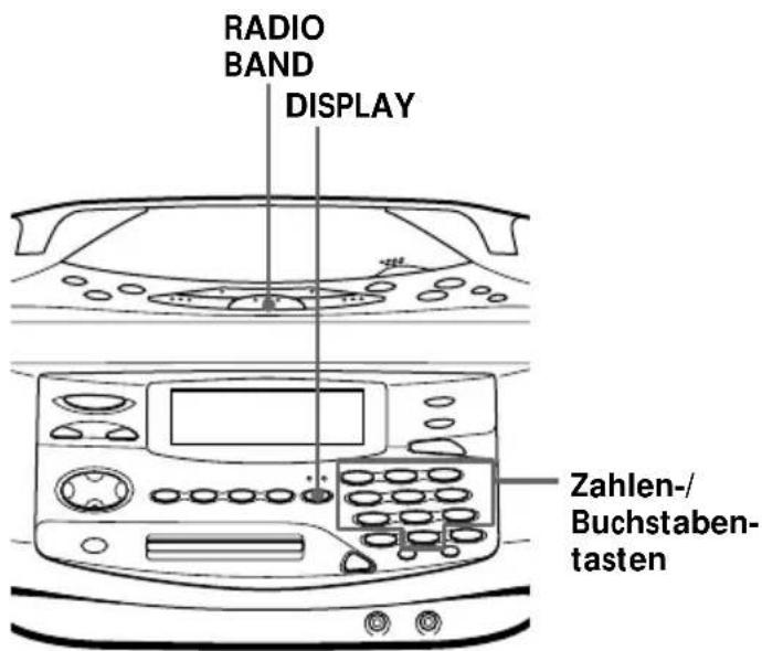 SONY ZSM35 - Wiedergeben gespeicherter Radiosender - 1