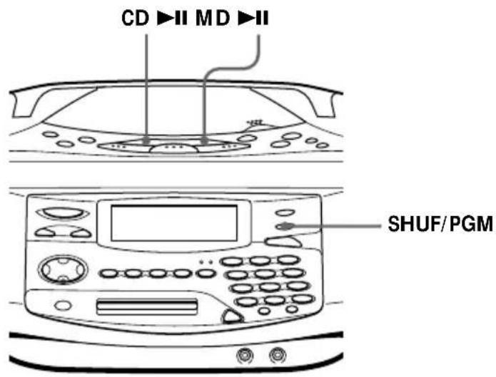 SONY ZSM35 - Lecture des plages dans un ordre quelconque - 1