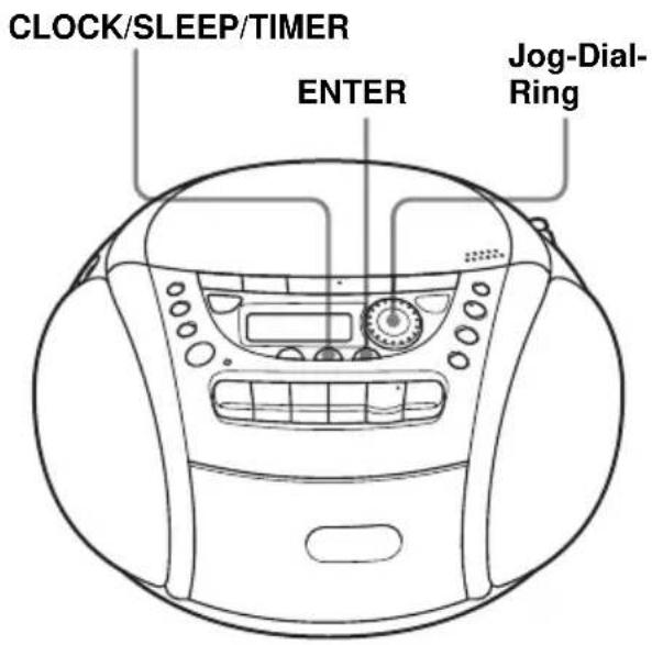 SONY CFDE95L - Einstellen der Uhr - 1