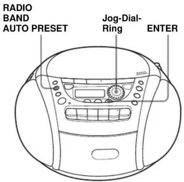 SONY CFDE95L - Speichern von Radiosendern - 1