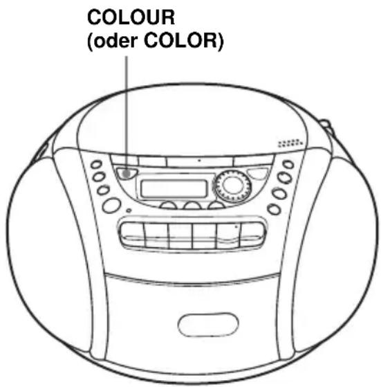 SONY CFDE95L - Ändern der Hintergrundfarbe für das Display - 1