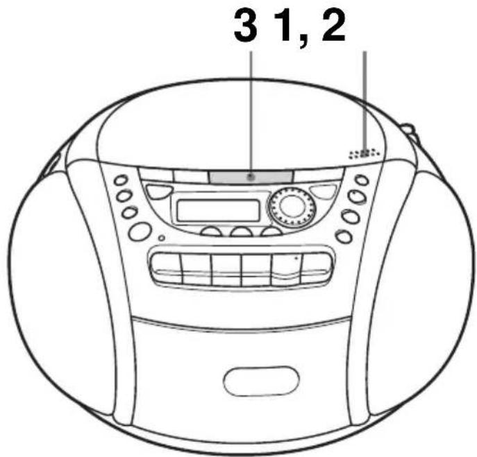 SONY CFDE95L - Lecture d'un CD - 1