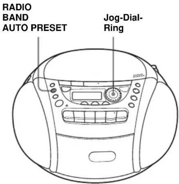 SONY CFDE95L - Wiedergegen gespeicherter Radiosender - 1