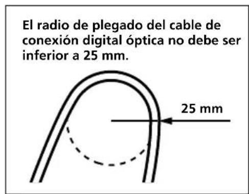 SONY MDRDS6000 - Notas sobre el cable de conexión digital óptica - 1
