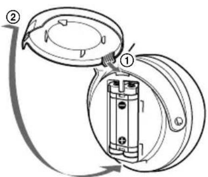 SONY MDRDS6000 - Insertion de la pile rechargeable nickel-hydrure métallique fournie - 3