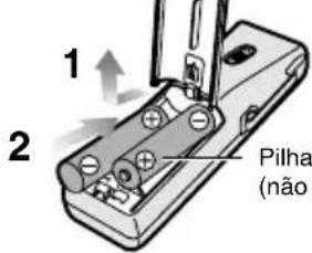 PANASONIC RRQR160E - Introduzir as pilhas - 1