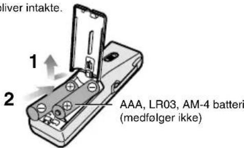 PANASONIC RRUS360E - Isaetning af batterier - 1