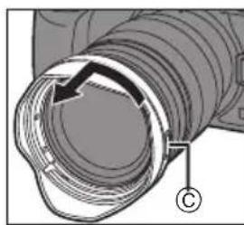 PANASONIC Lumix HX1025LP - 取下镜頭遮光罩 - 3