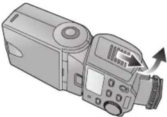 PANASONIC Lumix DMWFL360E - Slide the battery cover to open it. - 1