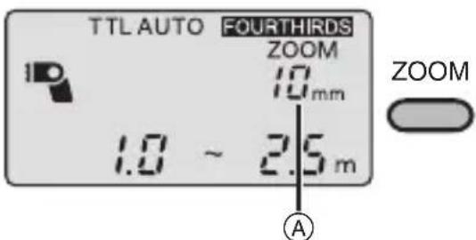 PANASONIC Lumix DMWFL360E - Press the [ZOOM] button, and select the lighting angle. - 1