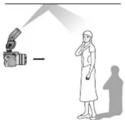 PANASONIC Lumix DMWFL360E - Point the flash at the ceiling or other reflective surface, and take the photo. - 1