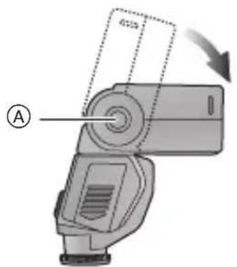 PANASONIC Lumix DMWFL360E - Secure the flash head at the horizontal front position. - 1