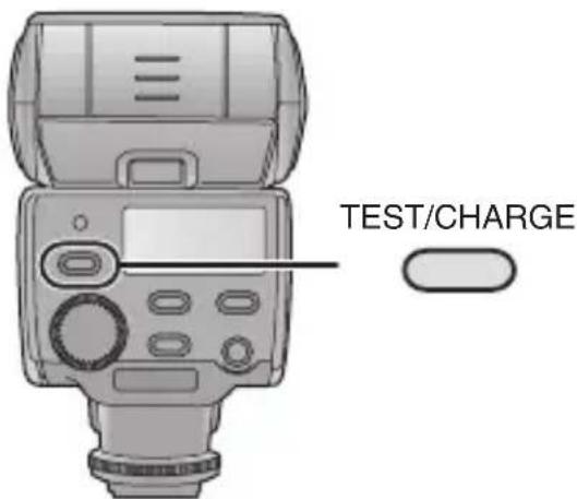 PANASONIC Lumix DMWFL360E - Vérifiez que la touche [TEST/CHARGE] s'allume. - 1