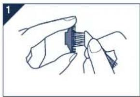 PANASONIC ES4029 - Cleaning with the brush - 1