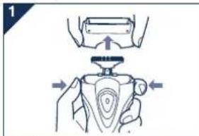 PANASONIC ES4029 - Remplacement des lames interieures - 1