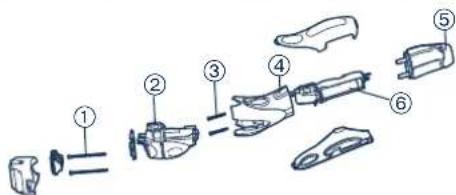 PANASONIC ES4029 - Removing the built-in rechargeable battery - 1