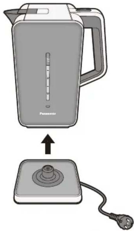 PANASONIC NCDK1BXC - Rimuovere dalla base di alimentazione e versare. - 1