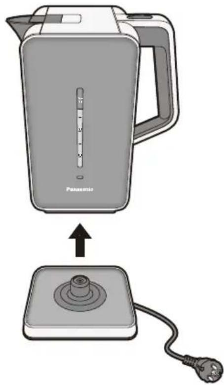PANASONIC NCDK1BXC - Verwijder de stroombasis en schenk uit. - 1