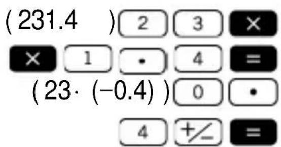Milan 159010 - Exemplul 2: 231.4apoi 23·(-0.4) - 1