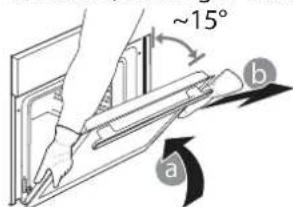 WHIRLPOOL OAKZ9 379 P IX - REMOVING AND REFITTING THE DOOR - 2