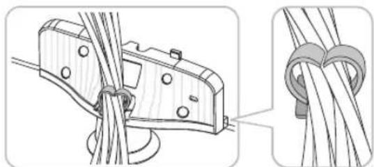SAMSUNG UE40H5373AS - Disposition de los cables con el soporte de cables - 2