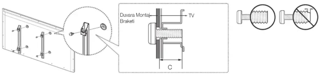 SAMSUNG UE40H5373AS - Duvara Montaj Kitini Takma - 1
