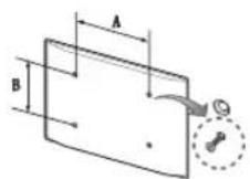 SAMSUNG UE40H5373AS - Caracteristiques du kit de montage mural (VESA) - 2
