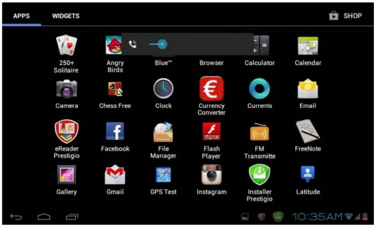 PRESTIGIO MultiPad 7.0 Prime - Ajouter un widget à votre écran d'accueil - 1