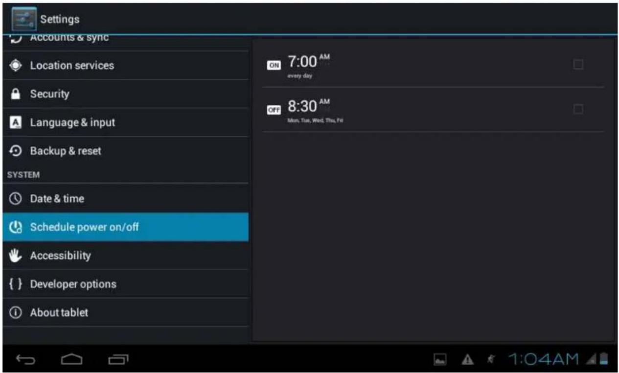 PRESTIGIO MultiPad 7.0 Prime - Planification de Marche/Arrêt - 1
