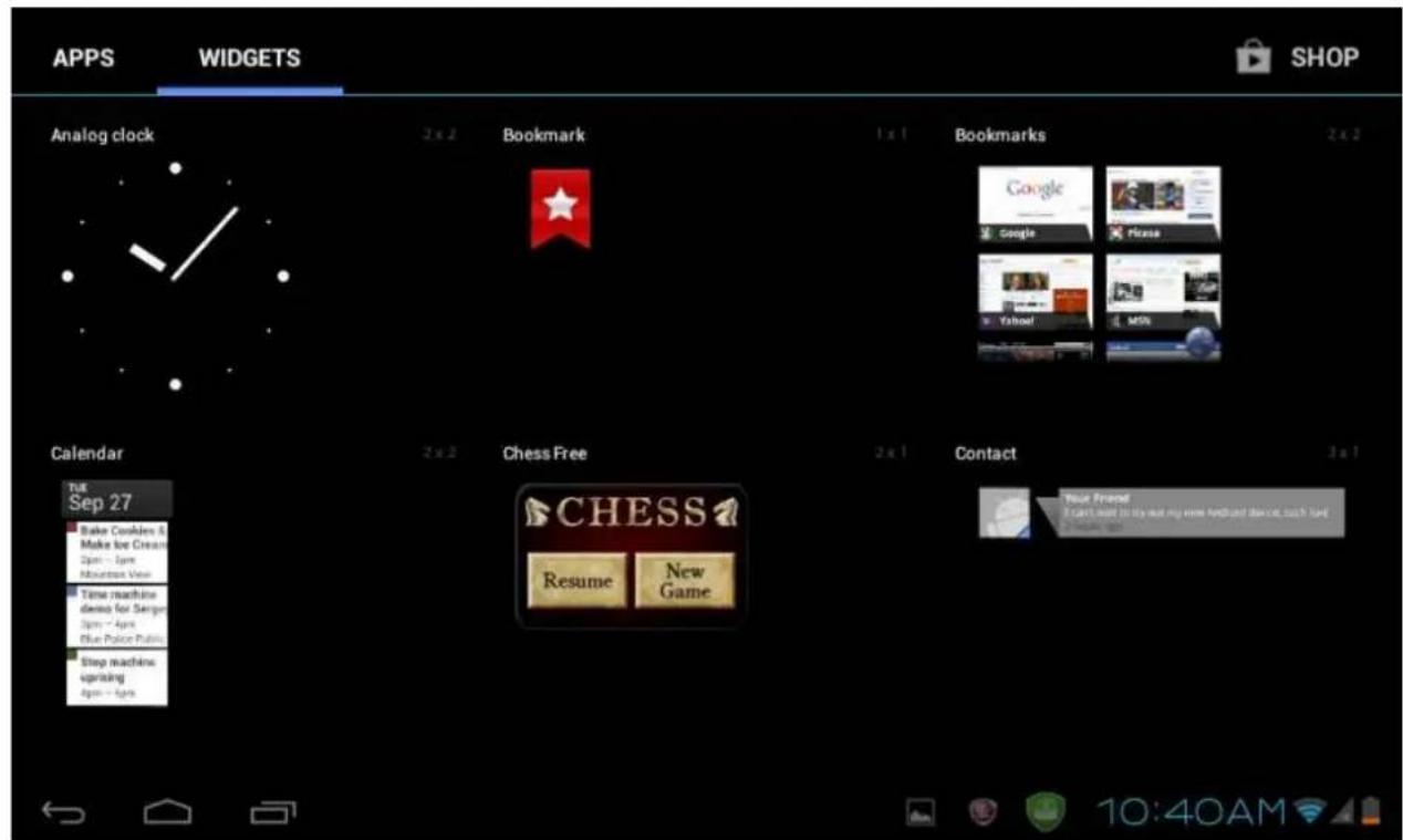 PRESTIGIO MultiPad 7.0 Prime - Ajouter un widget à votre écran d'accueil - 2