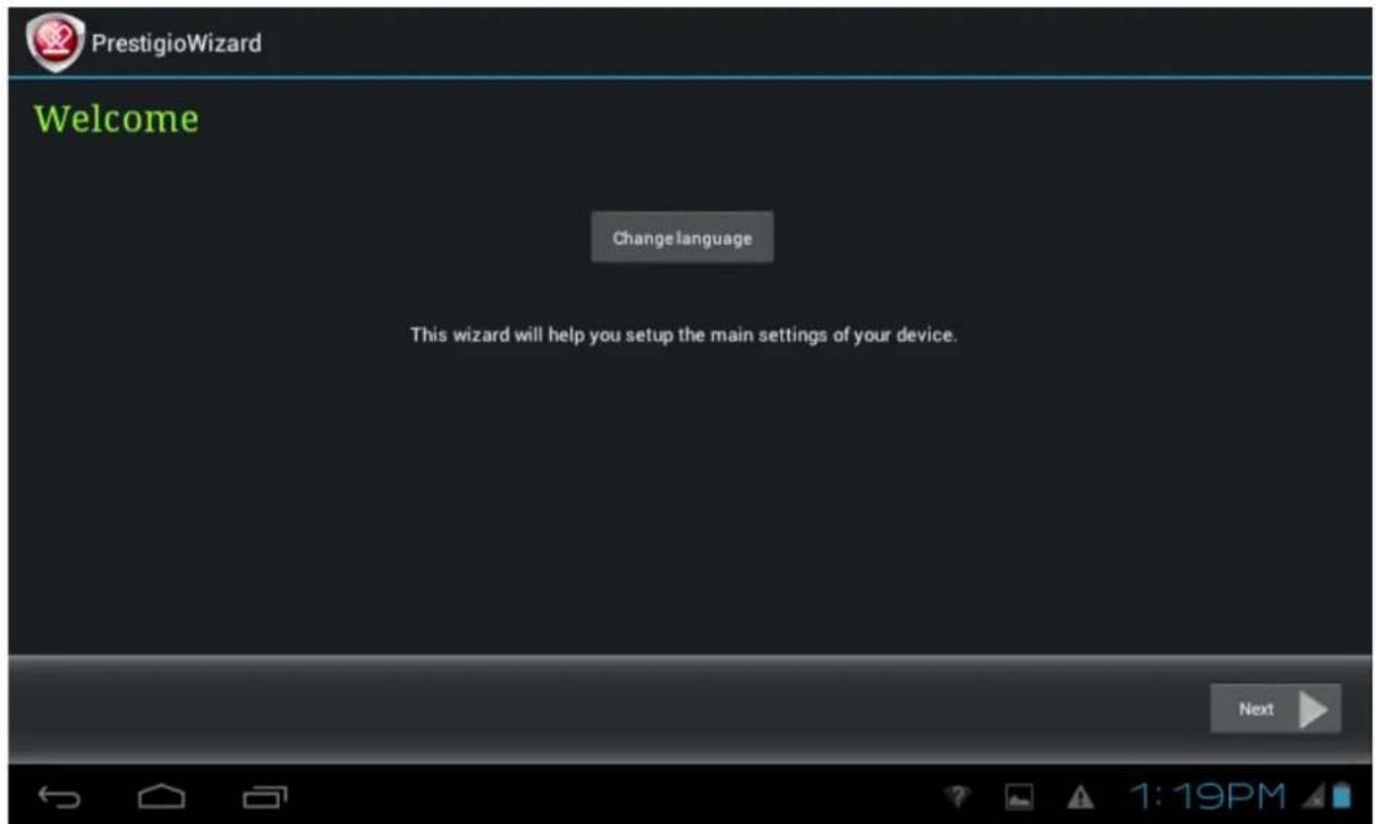 PRESTIGIO MultiPad 7.0 Prime - Assistant de démarrage - 1