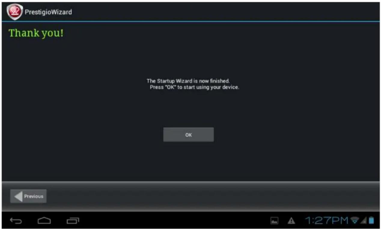 PRESTIGIO MultiPad 7.0 Prime - Assistant de démarrage - 9