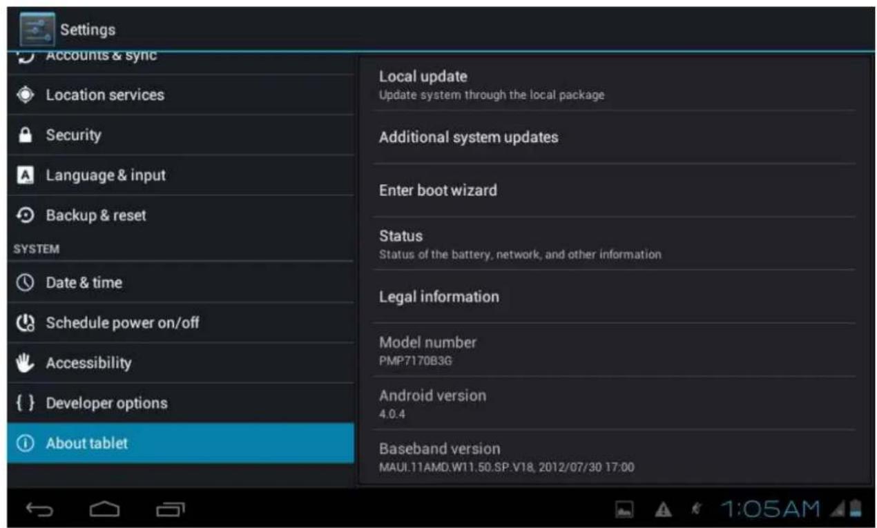 PRESTIGIO MultiPad 7.0 Prime - À propos de la tablette - 1