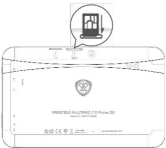PRESTIGIO MultiPad 7.0 Prime - Insérer une carte SIM - 1