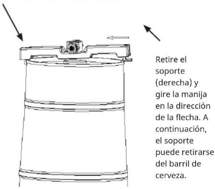 Klarstein Beerkules - Insertar un nuevo barril de cerveza - 2
