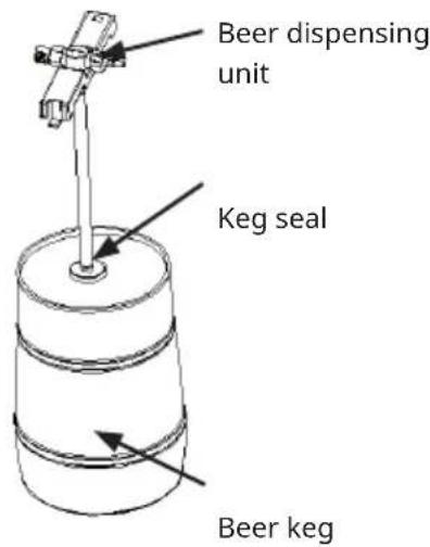 Klarstein Beerkules - Universal 5 L beer keg - 1