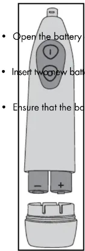 NEVADENT DKZ 2 A1 - Changing the batteries - 1