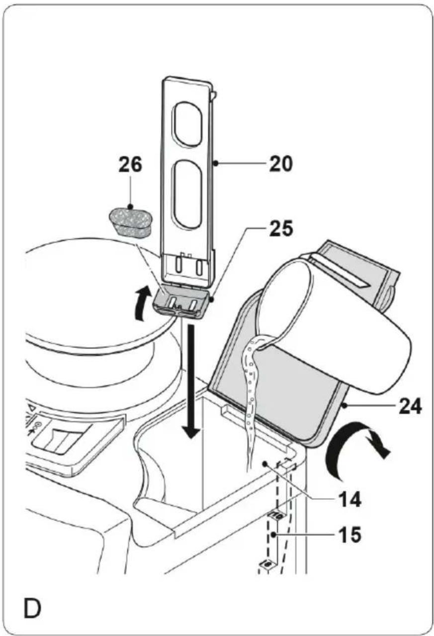 Klarstein 10032866 - Kaffeemenge einstellen (Abb. B &amp; C) - 1