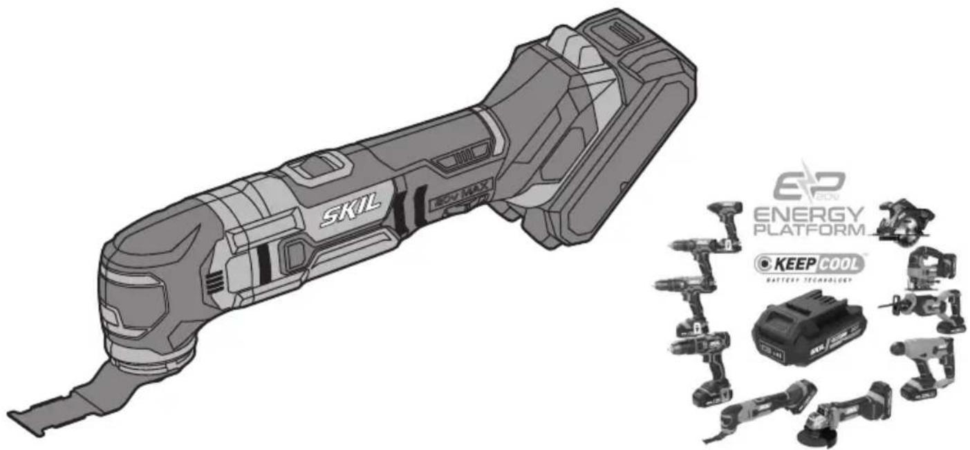 SKIL 3620 CA - CORDLESS MULTI-FUNCTION TOOL 3620 (MF1\*3620\*\*) - 1