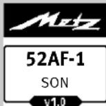 METZ Mecablitz 52 AF1 Sony digital - Procédure de réglage - 1