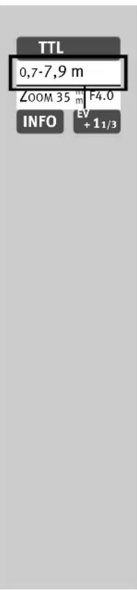 METZ Mecablitz 52 AF1 Sony digital - The flash range is not displayed when ... - 1